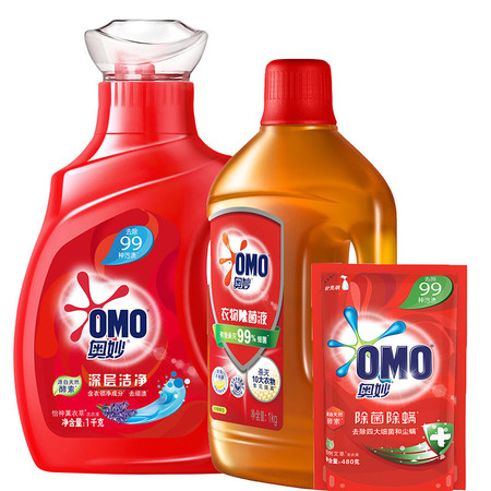 奥妙/OMO  1kg(深层）+除菌液1kg+480补充液图片