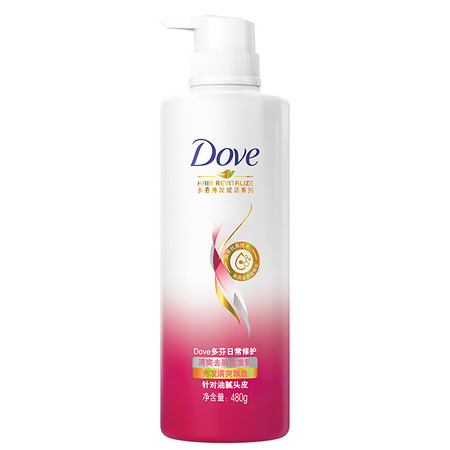 多芬/DOVE 日常修护清爽去屑洗发乳480G