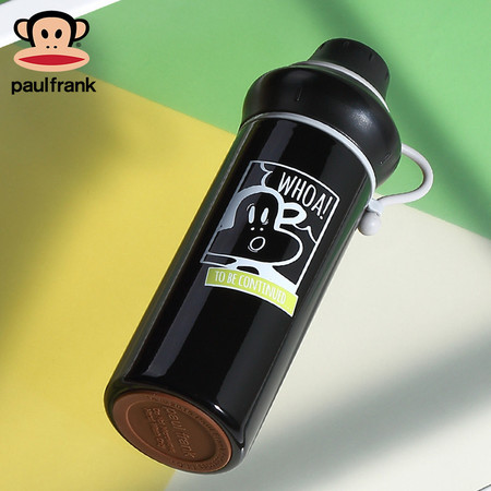 PAUL FRANK大嘴猴 保温杯真空保温层橡胶杯底不锈钢PFD011 380ml