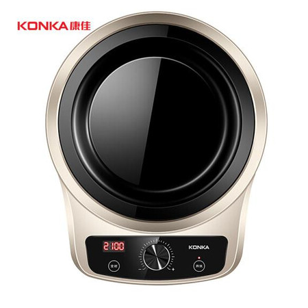 康佳/KONKA 电磁炉 凹面黑晶面板 立体加热 凹型电磁灶（触控+旋钮）KEO-21AS11图片