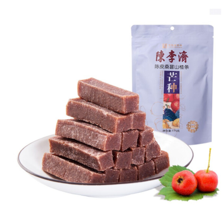 陈李济 陈皮山楂条无添加办公室休闲零食果干小吃175g/袋装图片