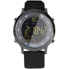 纽曼 EX18数字蓝牙智能手表男 计步器时尚运动手表黑色