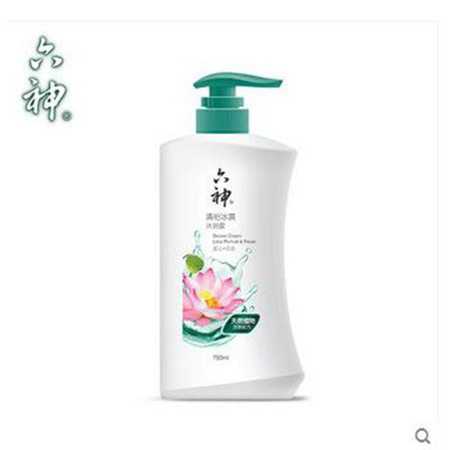 【浙江百货】 六神清透凉爽沐浴露750ml 多香味    随机