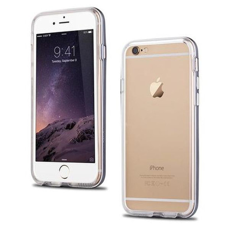 机乐堂iphone6手机壳硅胶苹果6保护套透明边框4.7寸iPhone6防摔套图片
