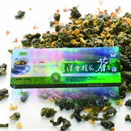 湖北特产200g清香桂花茶 有机绿茶 特级养身茶叶 下午茶 送礼佳品