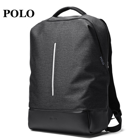 POLO 双肩包男女休闲背包大容量运动旅行包电脑包14英寸