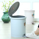 茶花 垃圾桶圆型脚踏卫生桶6L清洁收纳圆型废纸篓客厅卫生筒 1502