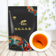 采花  宜昌宜红工夫茶特级100g红茶袋装 湖北五峰正宗高山茶 自饮待客推荐