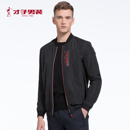 【商场同款】TRiES/才子男装秋季新品jacket潮流修身百搭夹克图片