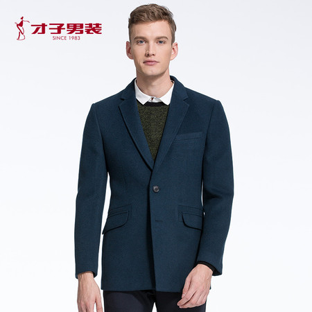 TRiES/才子男装秋冬新品男士青年便西 潮流修身保暖西服外套图片