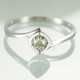 星诺新款单钻 白18K金钻石钻戒女求婚结婚戒指送女友5008