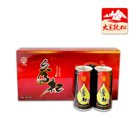 【大美抚松】参杞人参枸杞东北特产功能饮料长白山特产饮品180ml