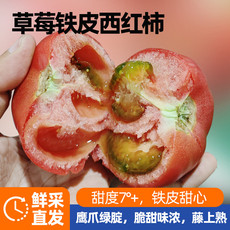 西域美农 陕西泾阳铁皮西红柿4-4.5斤自然熟即食多汁产地直发