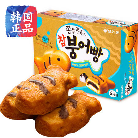 韩国进口休闲零食品好丽友Orion儿童打糕鱼 174g 大盒装