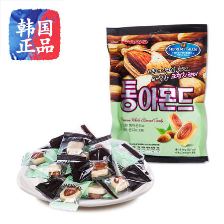 韩国好丽友扁桃仁90g 奶油味喜糖年货韩国进口零食品图片