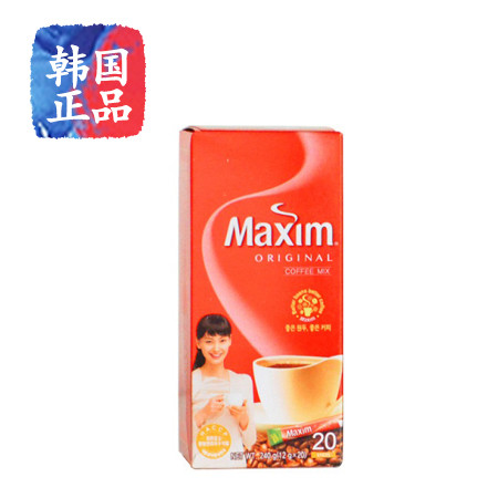 麦馨/Maxim 原味 三合一速溶咖啡韩国原装进口颗粒状咖啡 20条/盒图片