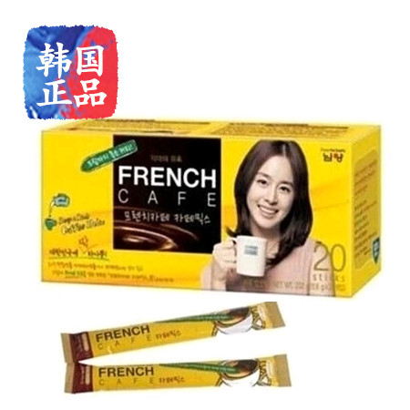 韩国进口东西南阳FRENCH富然池法式三合一麦可馨速溶咖啡20条218g