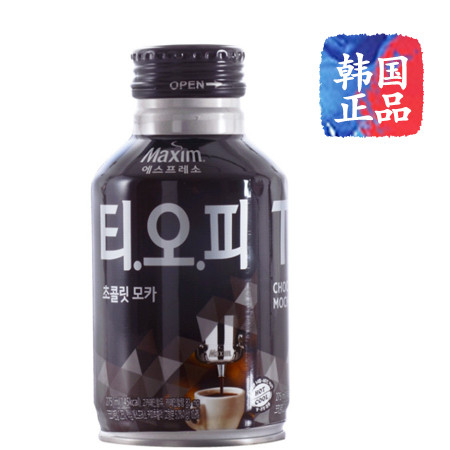 韩国原装进口Maxim麦馨TOP巧克力拿铁咖啡饮料即饮品275ml