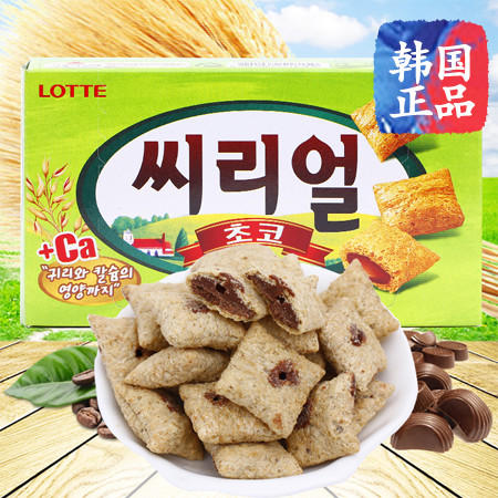 韩国巧克力夹心燕麦饼干42g进口食品休闲零食饼干图片