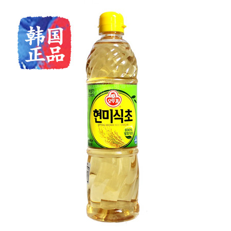 韩国进口食品调料奥土基/不倒翁酿造玄米醋 寿司食用醋900ml图片