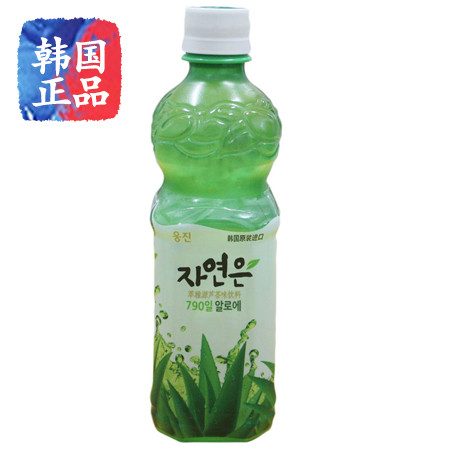 韩国进口 熊津芦荟汁果肉饮料500ml/瓶 芦荟味图片