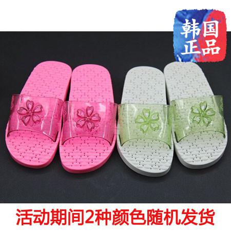 韩国进口春夏亚麻室内防滑幼儿童拖鞋-21CM 509586 	图片