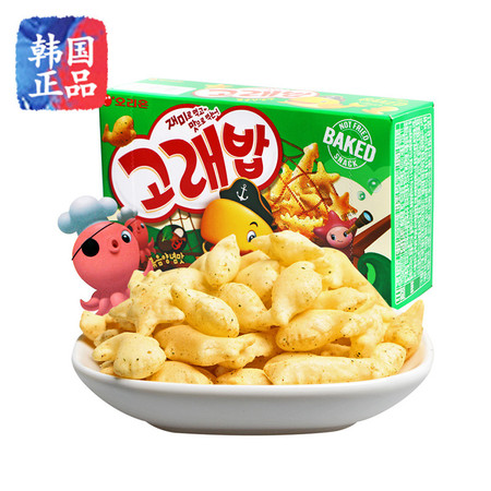 韩国进口好丽友好多鱼饼干40g鲸鱼饭 健康零食图片