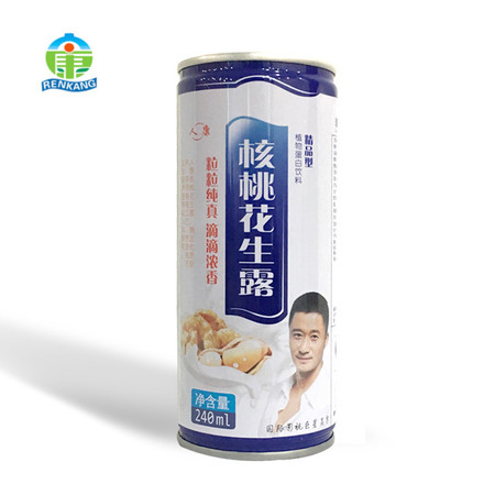 【邮乐洛阳】人康 核桃花生露 高蛋白 240ml 16罐图片