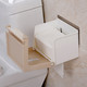 佳佰  卫生间纸巾盒卷纸筒吸盘厕纸盒置物架 免打孔 抽取式防水卷纸架（米色）