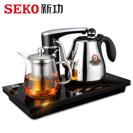 新功 SEKO 电水壶全自动上水电热水壶保温玻璃壶茶具套装（不支持邮乐卡支付）