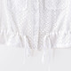 梦芭莎 欧根纱镂空蕾丝立领无袖修身纯色短款马甲女上衣