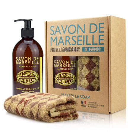法国玛瑟皂工坊马赛橄榄液体皂（马鞭草）500ml图片
