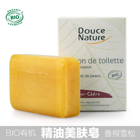柔舒然Douce Nature 法国原装进口有机精油洁面沐浴美肤皂（香根雪松）图片