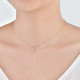 ARMASA/阿玛莎 18K玫瑰金套链正品时尚潮流女光珠项链情人节送女友礼物