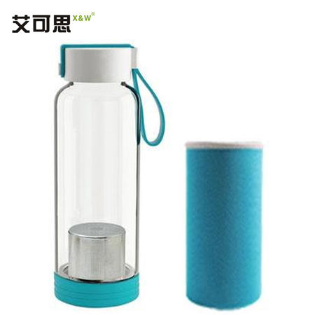 艾可思 溢彩玻璃泡茶杯 450ML U-01163图片