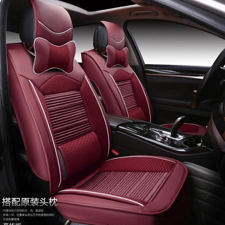 BX1611款3D皮冰丝腰靠款汽车坐垫 夏季新款座垫座套饰品用品图片
