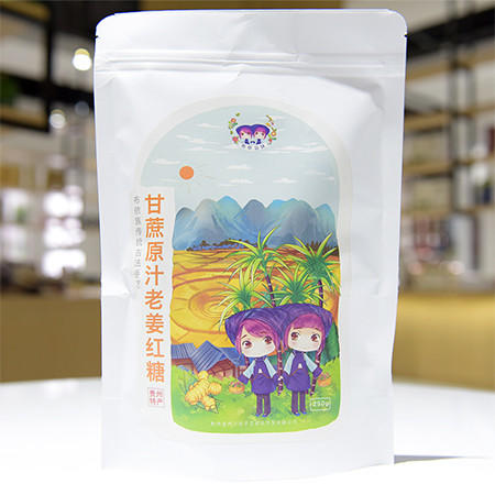 贵州布依族特产 甘蔗原汁老姜红糖图片