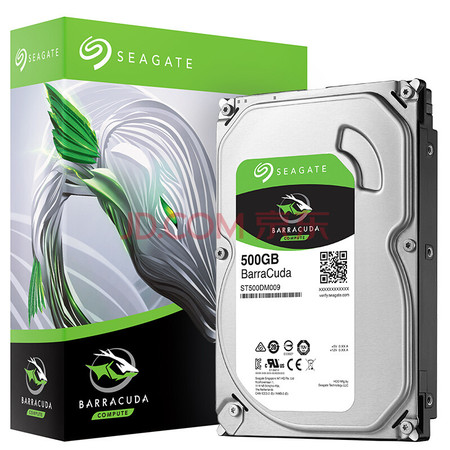 希捷(SEAGATE)酷鱼系列 500GB 7200转32M SATA3 台式机机械硬盘