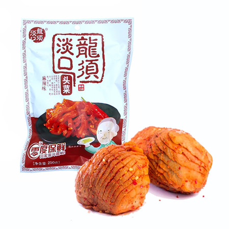 龙须淡口 四川自贡非遗麻辣大头菜500g(内含250g*2袋)图片