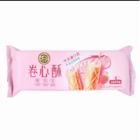 徐福记 草莓味/冰淇淋口感卷心酥袋装图片