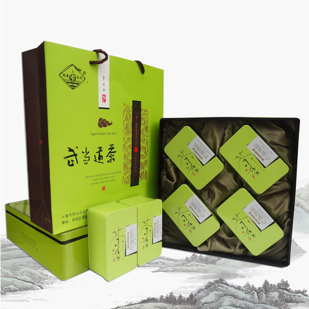 湖北十堰 2018新茶 桂龙云剑武当道茶毛尖400g 一芽一叶【复制】图片