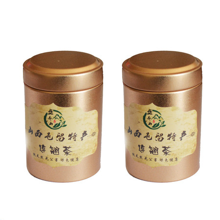 【云上好品 巾帼助农】山西屯留盘秀山天然野生连.翘茶绿茶25g*2罐 清香茶 包邮（偏远地区除外）图片