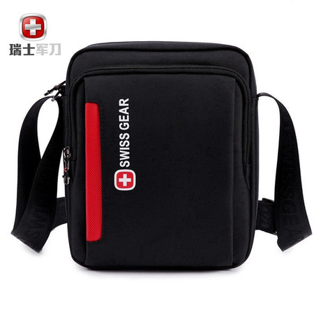 瑞士军刀（SWISSGEAR） 中性黑色MINI单肩斜挎包-SA5008BL/黑色