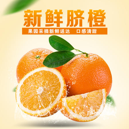   湖北鲜橙 农家果园 酸甜可口 15斤包邮 单个果重200g-300g