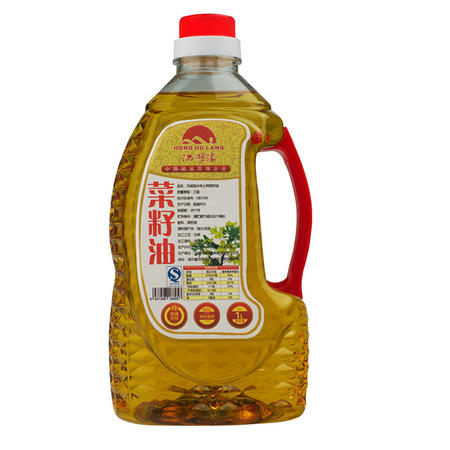 【官方直销】洪湖浪牌 土榨菜籽油1L 物理压榨菜籽油 非转基因菜籽油 烧烤 旅游便捷装图片