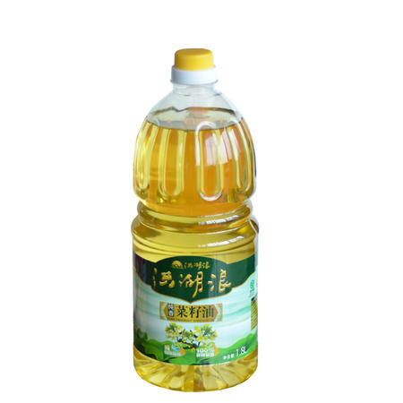 【洪湖浪】洪湖纯香菜籽油1.8L家庭装 非转基因 纯物理压榨 “双低”菜籽油