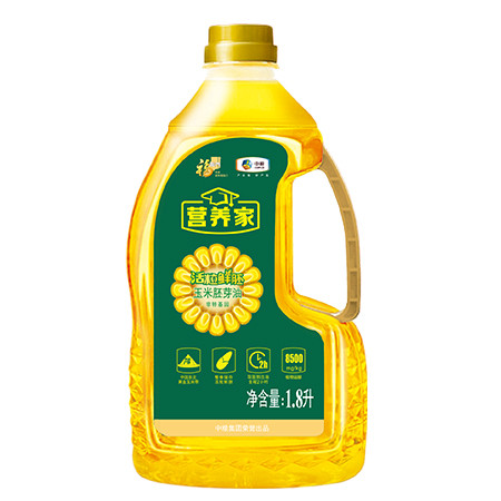 福临门 【深圳馆】营养家活粒鲜胚玉米胚芽油（非转基因） 1.8L