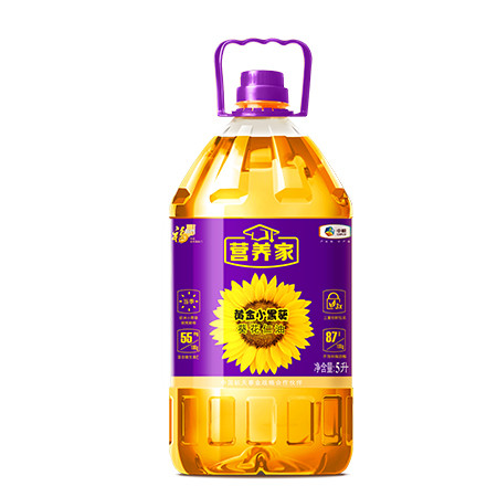 福临门 【深圳馆】营养家黄金小黑葵葵花仁油 5L