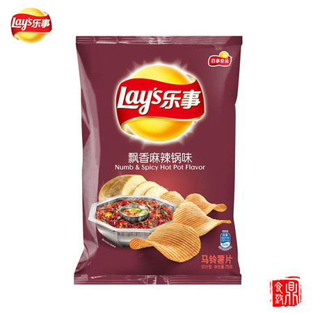 乐事薯片飘香麻辣锅味70g（保质期至17年3月13日）图片