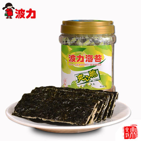 波力海苔夹心脆80g（保质期到17年7月1日）图片